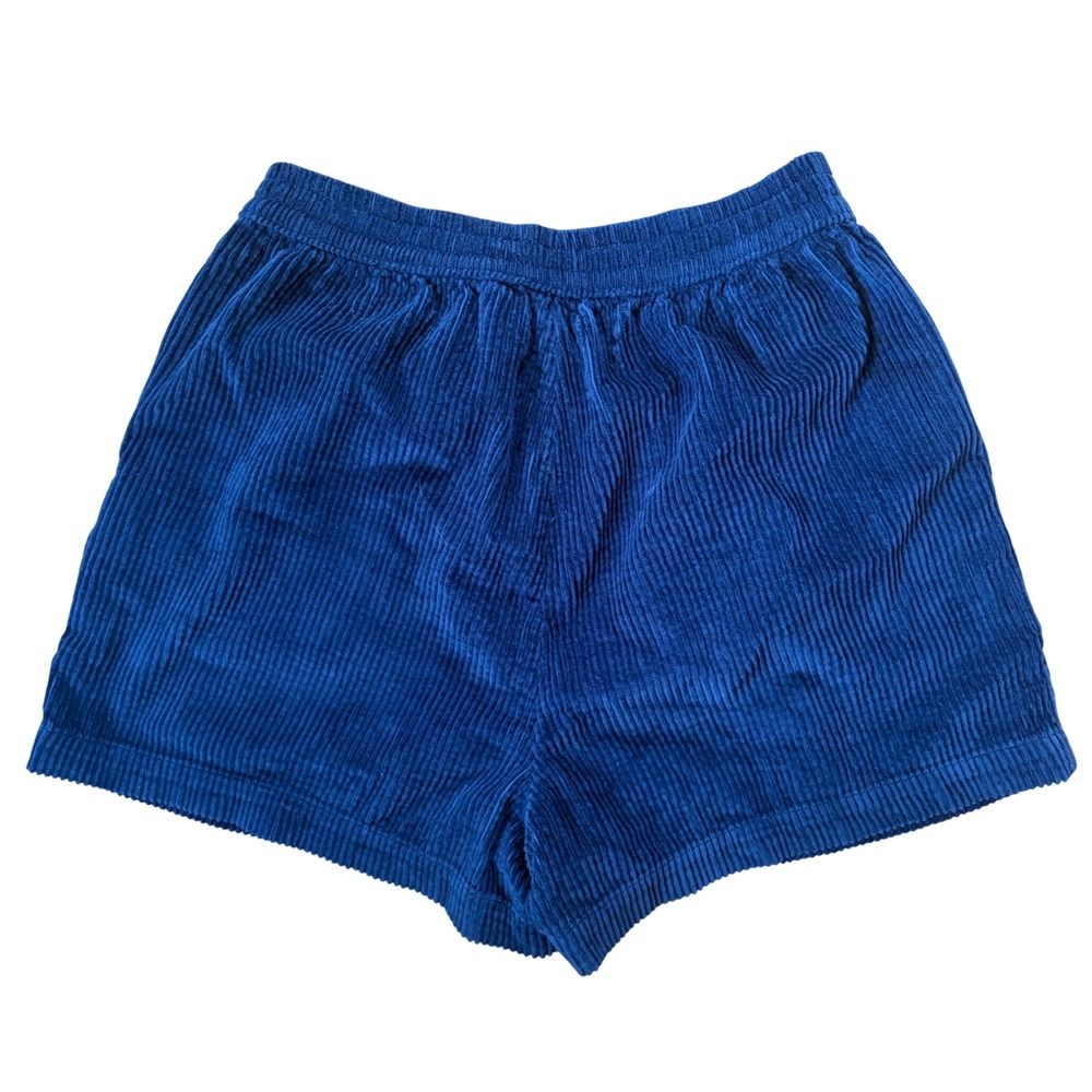 Aerie NWT Blue Corduroy Shorts Elastic Waist Pockets 100% Cotton Small‎ Summer - Picture 8 of 8